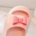 Children's slippers summer parent-child new princess bow cartoon indoor bathroom outdoor anti slip girl sandals_viptrois.com