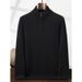 Nordmann Autumn Winter New Heavyweight Thickened Cashmere Wool Turtleneck Half Zipper Base Shirt Men's Warm Knitted Top_viptrois.com