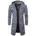 1 2022 Cross-Bord E-commce New Men's Hooded Thickened Cardigan Jacket Trendy European And Amican Style Knitted_viptrois.com