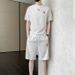 Men's Clothing Ice Silk Breathable Short Sleeved T Shirt Loose Quick Drying Shorts Handsome Casual Sports Suit_viptrois.com