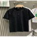 2025 Summer European Fashion Trendy Brand Light Luxury Men's Short Internet Celebrity Niche Hot Diamond High-end Round Neck Half_viptrois.com