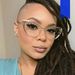 Women's Glasses Triangular Cat Eye Metal Glasses Frame New Anti Blue Light Flat Glasses Can Be Matched With Myopia Glasses Frame_viptrois.com