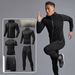 Men's Clothing Men's Yoga Fitness Set Moisture Wicking Yoga Clothes Sports Running Youth 5 Piece Set Optional_viptrois.com