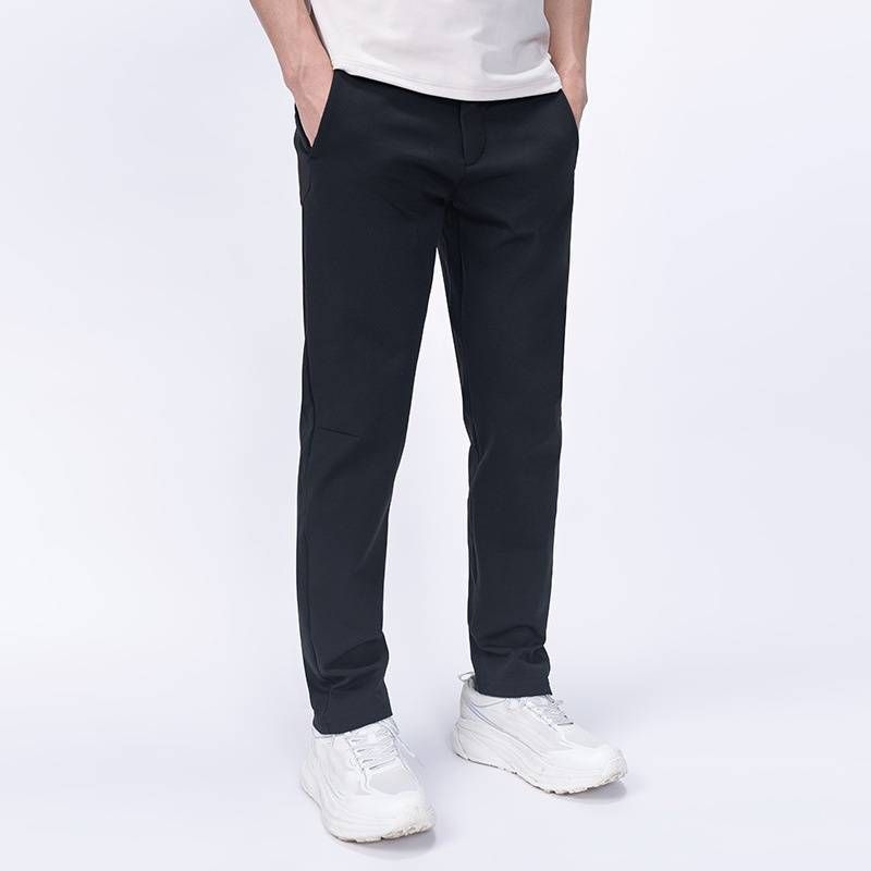 Men's Stretch Business Casual Pants – High-Elasticity Office Trousers With Adjustable Waist (Black/Navy/Gray, M-5XL)_viptrois.com
