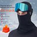 Unisex Winter Fleece Neck Gaiter Face Mask - Windproof Balaclava For Skiing, Cycling & Outdoor Activities - Black & Gray_viptrois.com