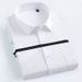 Men’s Slim-Fit Short Sleeve Dress Shirt – Wrinkle-Resistant Business Casual Top With Breathable Cotton Blend (Striped/Solid, Office & Smart Casual)_viptrois.com