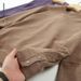 Textured Jacquard V-Neck Sweatshirt With Horn Buttons - Unisex Split-Hem Athletic Top (Beige/Light Brown/Purple/Black)_viptrois.com