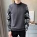 Loom Loom Autumn Winter New European Style Trendy Men Men's Two-Piece Knitted Sweater Long Sleeve Pullover_viptrois.com