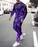 2025 Autumn And Winter New Men's Trendy Round Neck Long-sleeved Sweater Trousers Set_viptrois.com
