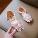 2025 Spring Cross Border New Bow Pearl Sandals Children's Single Shoes High Value Princess Shoes Girls' Small Leather Shoes_viptrois.com