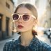 High End Face Showing Children's Fun Sunglasses Street Shooting Party Seaside Vacation Can Be Worn To Protect Against UV Rays And Sunscreen_viptrois.com