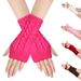 Unisex Fingerless Wool Gloves - Knitted Half-Finger Design, Warm & Soft For Men & Women (Large & Small Twisted Style, Winter Comfort)_viptrois.com