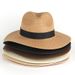 New Summer Unisex Fashion Sunshade Straw UV Protection Fashionable Sun Hat_viptrois.com