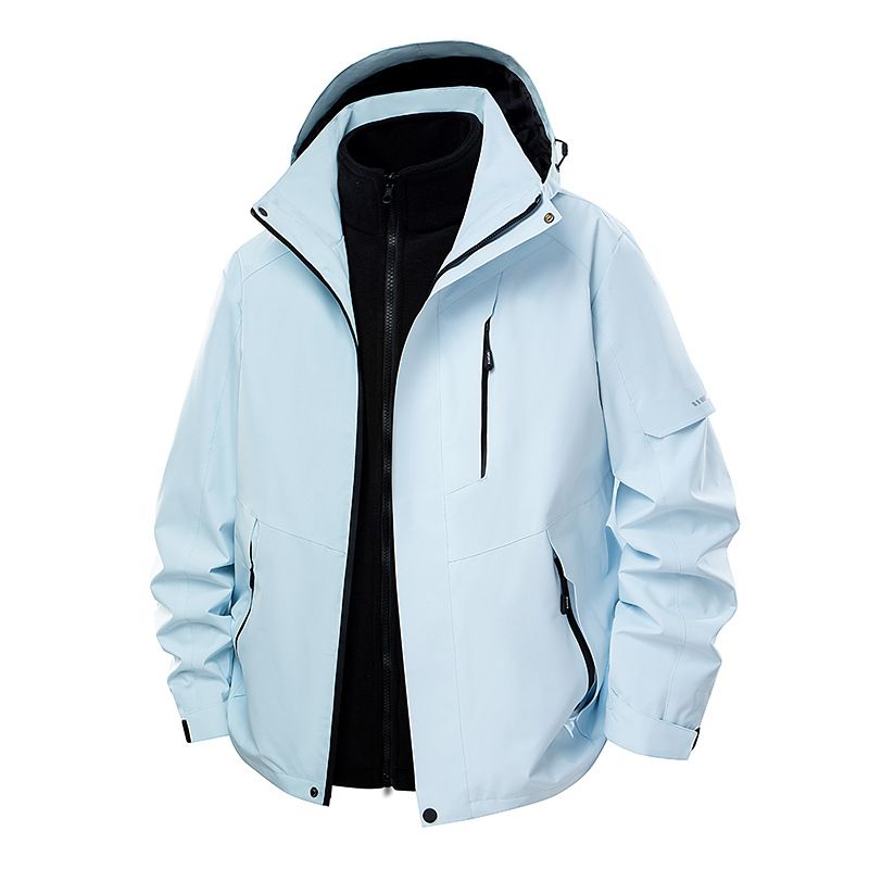 Men's Clothing Outdoor Jacket Splash Proof Detachable Outdoor Mountaineering Travel Jacket_viptrois.com
