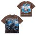American Fashion High-Quality Street Retro Skull Print Loose Fit Trendy Unisex Short Sleeve T-Shirt_viptrois.com
