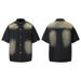 Men's Clothing Washed Old Denim Short Sleeved Jacket Wide Leg Pants Suit Men's Loose Summer Ins Denim Suit_viptrois.com
