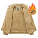 Men's Lapel Lamb Wool Tooling Cotton Jacket With Fleece Large Size Loose Warm Thickened Jacket Cotton Jacket Men's_viptrois.com