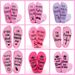 Coral velvet cone cake socks sole letter glue floor socks floor socks_viptrois.com