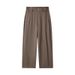 Men's Clothing ACU Men's Clothing | Drape High End Casual Trousers Men's 2025 Autumn Loose Straight Pleated Trousers Suit Trousers_viptrois.com