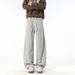 Men's Heavyweight Curved Trousers American Style Athletic Sweatpants Loose Fitting Wide Leg Casual Trousers Trendy for Autumn And Winter_viptrois.com