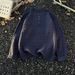 Vintage Striped Henley Knit Sweater - Relaxed Fit, Oversized Casual Pullover For Men & Women, Warm Winter Comfort, Breathable Fabric_viptrois.com