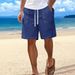 Men's Hawaiian-Inspired Cotton Linen Shorts – Relaxed Fit With Multiple Buttons (White/Black/Khaki/Navy/Sky Blue, S-3XL)_viptrois.com