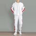 Sports Suit Men's Autumn Clothing Reflective Strip Suit Sweater Suit_viptrois.com