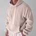 Men's Clothing Autumn And Winter 25 New Sweatshirt Casual Fashion Corduroy Solid Color Hooded Big Pocket Sports Home Clothes_viptrois.com