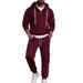 Men's Heavyweight Winter Suit Loose Fit Multi Color Workwear Trendy Sportswear Hooded Sweatshirt Set Available_viptrois.com