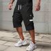 Men's Lightweight Straight Leg Cargo Shorts - Breathable Polyester Summer Casual Mid-Length Pants For Active Lifestyles (Black, Army Green,_viptrois.com