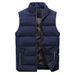 Men's Stand Collar Vest – Lightweight Quilted Sleeveless Jacket, Slim Fit With Zip Pockets (M-8XL) Layering Essential For Casual & Streetwear_viptrois.com