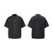 Men's Clothing Retro Personality Washed Short Sleeved Jeans Suit Fashionable Design Loose Casual Trendy Denim Suit_viptrois.com