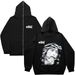 Hoodie Sweatshirt Gothic High Street Full Zipper Oversized Unisex Streetwear Y2 Jacket_viptrois.com