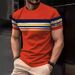 2025 Popular Short-sleeved T-shirt, Suitable For Both Inner And Outer Wear, Loose-fitting With Stripes_viptrois.com