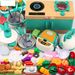 Mother & Kids Kids Pretend Play Kitchen Toy Set With Realistic Stove, Cookware & Cutting Fun - 33/56/70/84 PCS For Boys & Girls (Red/Green)_viptrois.com