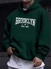 Men's Autumn And Winter Casual Fashionable Loose Hooded Sweatshirt With Letter Pattern Printed Warm Long Sleeved Pullover_viptrois.com