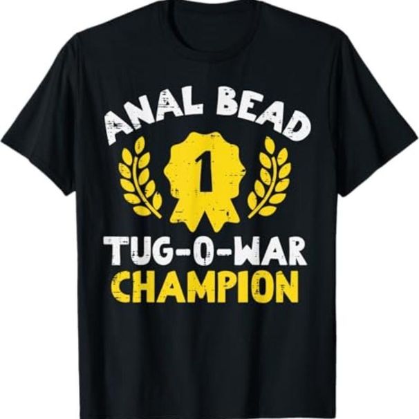 Camiseta Algodón Para Hombres Mujeres Con Texto Divertido Campeón Tira Y Afloja De Cuentas_viptrois.com
