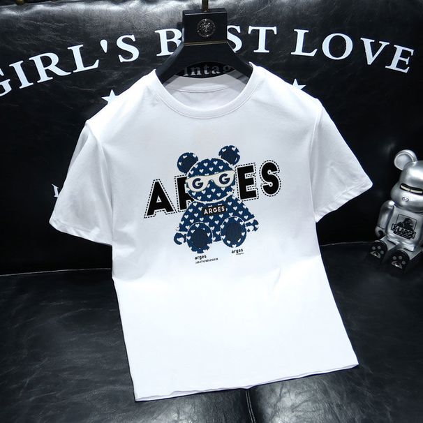Short Sleeved Summer New Cotton Brand Versatile Korean Version Trendy Body Sleeves Original_viptrois.com