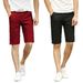 Men's Summer Lightweight 5-Inch Casual Shorts Slim Fit Straight Leg Breathable Mid-Thigh Shorts_viptrois.com