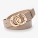 2024 Spring Hong Kong Fashion Chain Buckle Women's Belt Button Decoration Jeans Dress Women's Solid Color Simple Versatile Belt_viptrois.com