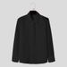 Men's Clothing Men's High End Banquet Gentleman Shirt Solid Color Long Sleeved Performance Clothes Mesh Splicing Shirt_viptrois.com