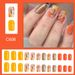Short square armor bright face Europe and the United States cross-border foreign trade autumn and winter deciduous flowers glitter orange wearable arm_viptrois.com