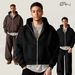 ETAI Men's Clothing 360G Autumn And Winter New Products Loose Men's Short Version Trendy Brand Hooded Sweater Thickened Suit Casual Single Wear_viptrois.com