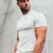 Men's Clothing Muscle Fitness Brothers Men's Running Sports Slim Short Sleeve Quick Dry Clothes Milk Silk Quick Dry Basketball Training T Shirt_viptrois.com