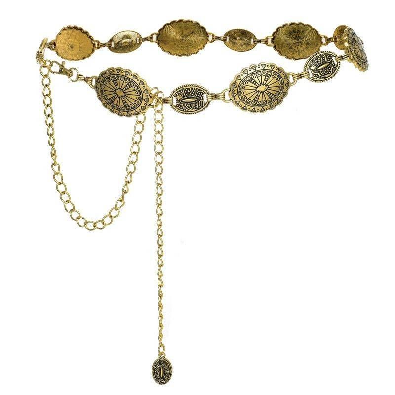 Ethnic Style Waist Chain 1PC Women Metal Accessories Summer Belt With Skirt Superior Feeling_viptrois.com