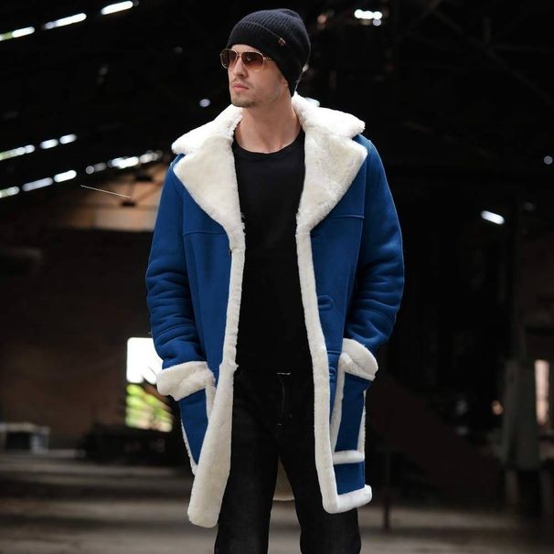 Men's Clothing winter leather coat fur one piece thick fur coat men_viptrois.com