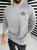 Men's Loose Casual Fashionable Mountain And Letter Pattern Printed Round Neck Long Sleeved Sportswear For Autumn And Winter_viptrois.com