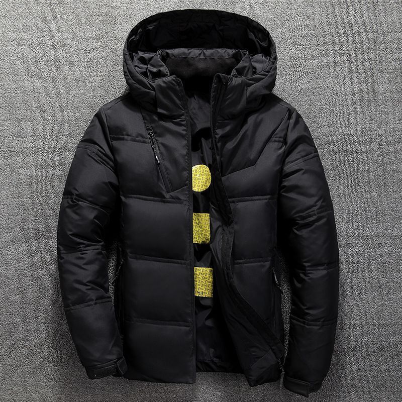 Men's Short, Thickened, Warm Hooded Business Casual Cold-proof Jacket For Outdoor Winter Wear_viptrois.com