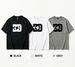 3 Pack Men's Oversized T-Shirts, 100% Cotton Crew Neck Casual Tees, Relaxed Fit Minimal Star Monogram Print Design, Black White Grey_viptrois.com