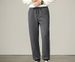 Men's Black Casual Jogger Pants With Drawstring Waist, Loose Fit, Retro Slim Leg, Knit Cotton, Comfortable For Daily Wear & Sports_viptrois.com